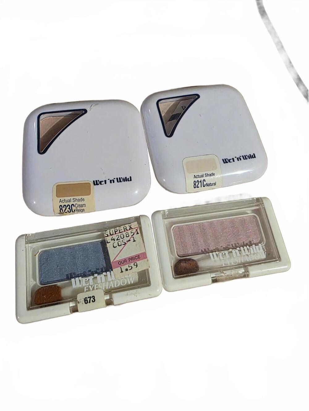 Vtg 1991 Wet n Wild Eyeshadow & Pressed Powder Lot
